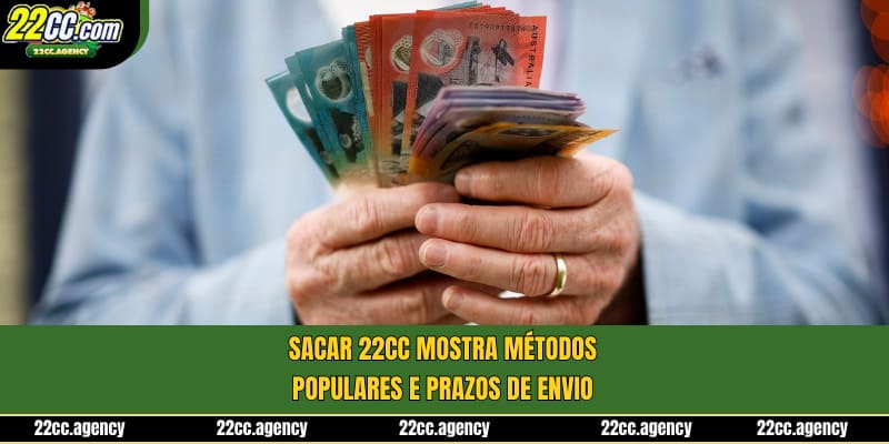 Sacar 22cc mostra métodos populares e prazos de envio